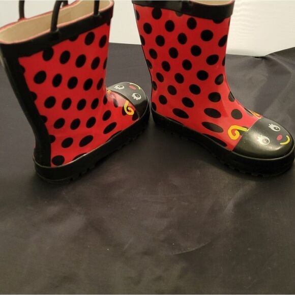BRAND NEW LADYBUG  GIRL RAIN BOOTS - Picture 10 of 16